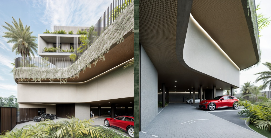 Área Residencial e de Acesso à Veículos