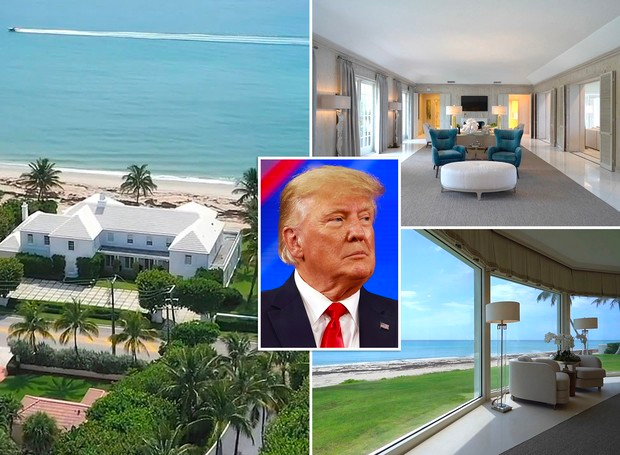 Donald Trump coloca mansão em Palm Beach à venda por mais de R$ 300 milhões
